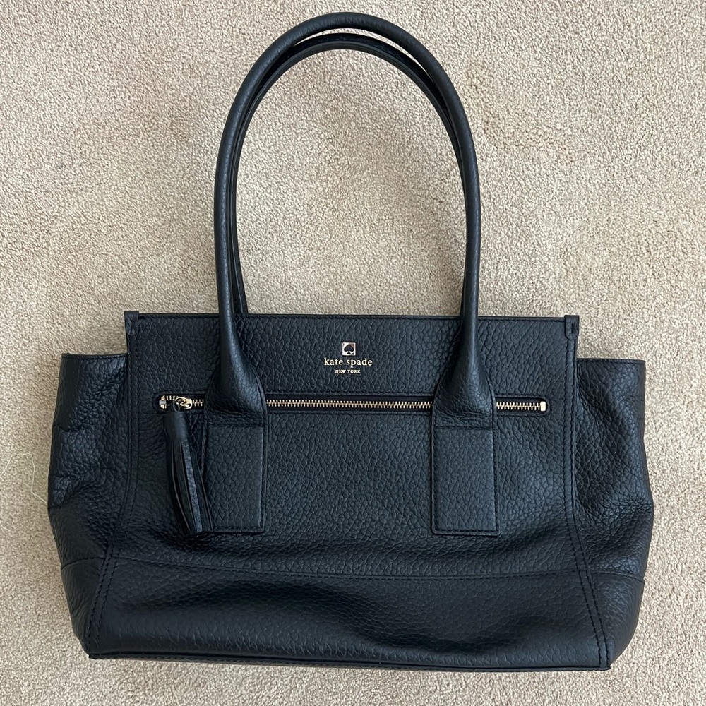 Kate Spade black leather bag
